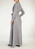 Pleat Neck Chambray Maxi | Maxi Dresses | Aab Modest Wear