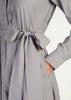 Pleat Neck Chambray Maxi | Maxi Dresses | Aab Modest Wear