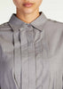Pleat Neck Chambray Maxi | Maxi Dresses | Aab Modest Wear