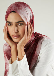 Tie Dye Rose Premium Modal Hijab