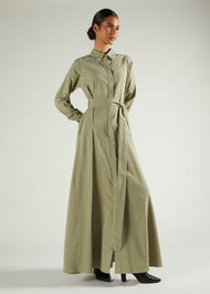 Green Tea Shirted Maxi