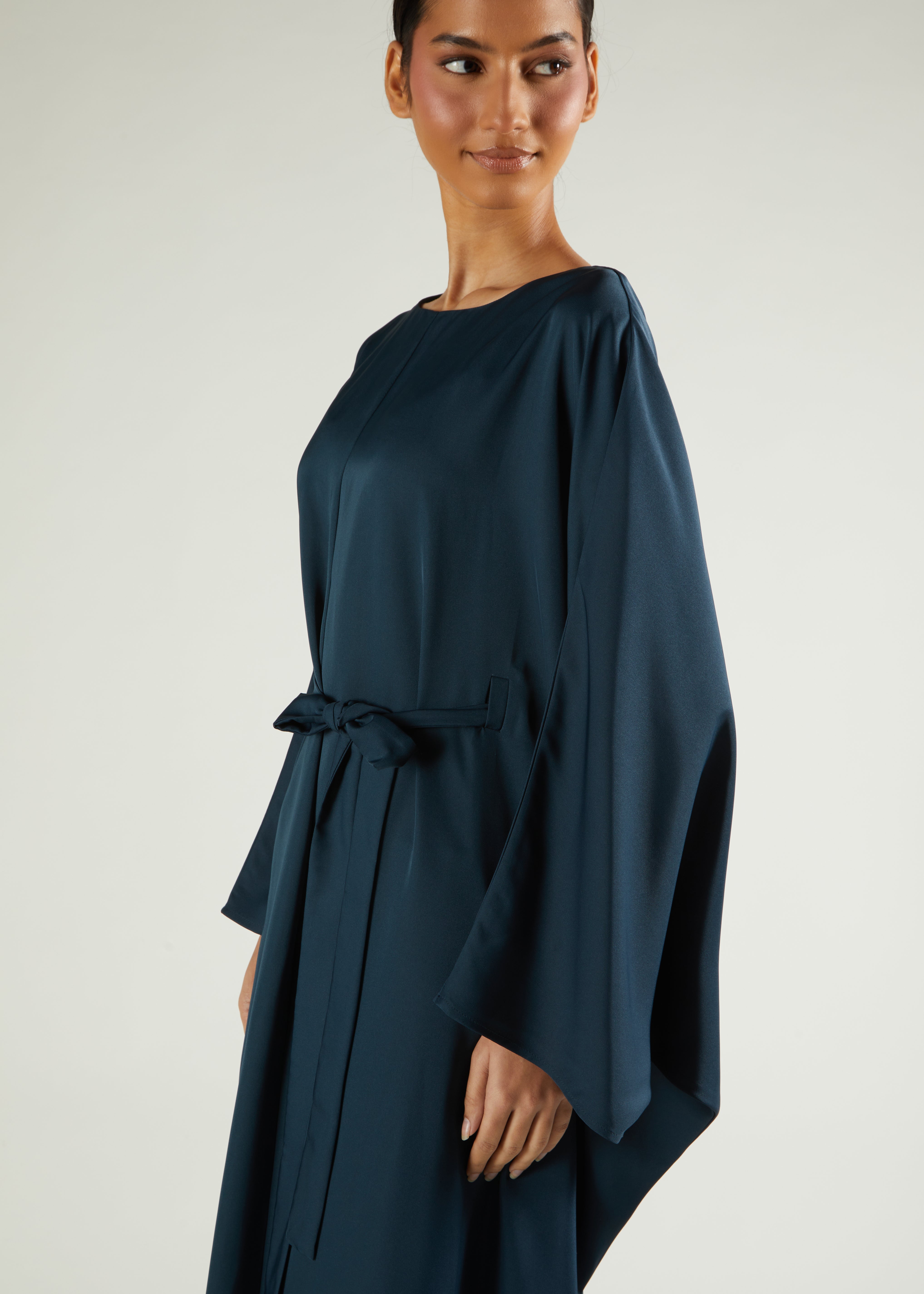 Loose Fit Abaya Charcoal Green | Modest Abayas | Aab Modest Wear XL / 58 Loose Fit Abaya Charcoal Green | Modest Abayas | Aab Modest Wear XL / 58