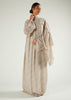 Cream Floral Prayer Abaya & Hijab