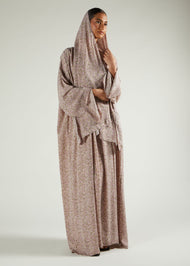 Pink Floral Prayer Abaya & Hijab