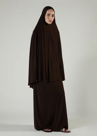 Prayer Abaya Set Chocolate