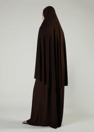 Prayer Abaya Set Chocolate