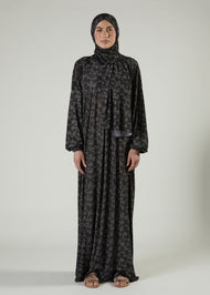 Printed Prayer Abaya Spiral