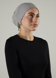 Tie Back Cap Grey Hijab Cap