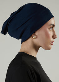 Tube Cap Navy Hijab Cap
