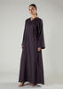 Plum Wrap Abaya