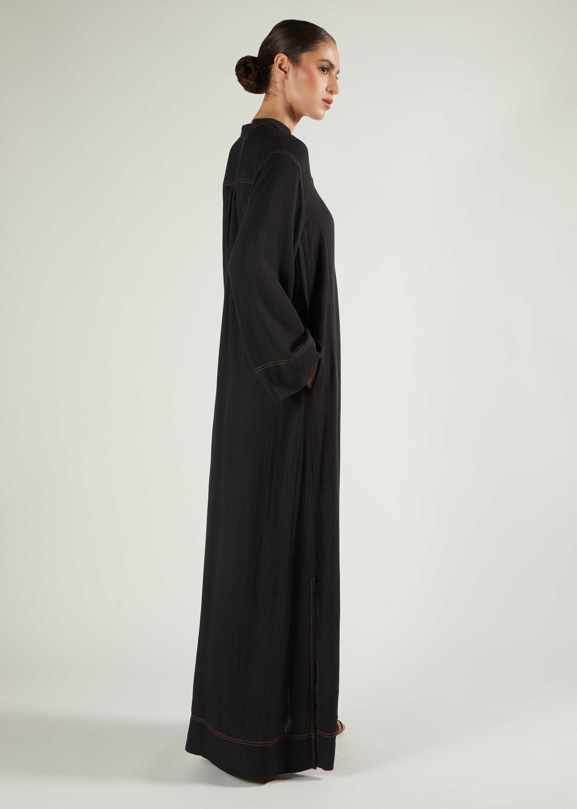 Denim Stitch Maxi Dress | Modest Maxi Dresses | Aab Modest Wear XL / 62 Denim Stitch Maxi Dress | Modest Maxi Dresses | Aab Modest Wear XL / 62