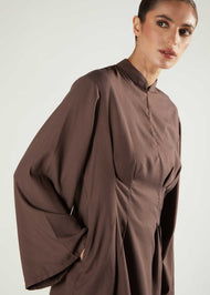 Peplum Top Taupe