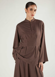 Peplum Top Taupe