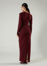 Alaia Maxi Burgundy