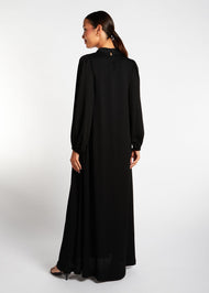 Balloon Sleeve Abaya Black