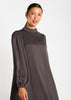 Balloon Sleeve Abaya Charcoal