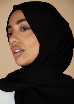 Black Bamboo Hijab | Hijabs | Aab Modest Wear