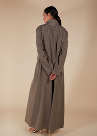 Blazer Neck Abaya Quartz