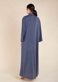 Blue Collared Abaya