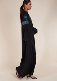 Blue Heriz Abaya