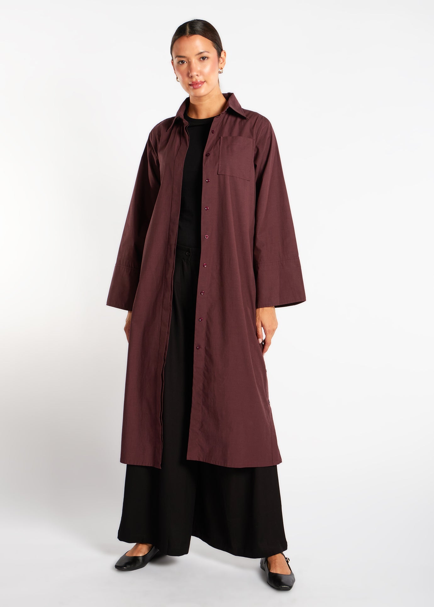 modest cotton dresses Cotton Cord Shirt Dress | Modest Shirt Dresses