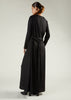 Cowl Neck Abaya Black