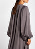 Crinkle Open Abaya Charcoal