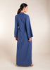 The Denim Side Pleat Maxi features carefully constructed pleats at the waist for a flattering fit. Made from cotton chambray, this maxi offers both comfort and breathability, making it perfect for the summer season. Its denim look allows for versatile styling options, making it suitable for both formal and casual occasions. In a stunning blue shade.