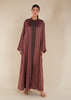 Dusty Pink Open Abaya