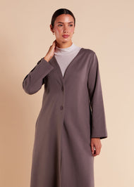 Longline Coat Grey