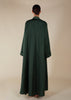 Open Seam Abaya Set Olive