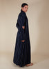 Pinstripe Navy Open Abaya