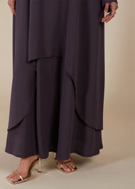 Layered Abaya Mauve