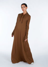 Hoody Abaya Coffee