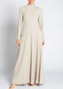 Cream Maxi Dress | Maxi Dresses | Aab Modest Wear