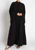 Plisse Maxi Dress Black