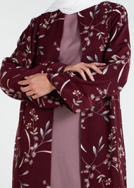 Floral Kimono Maroon