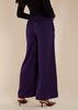 Flared Trousers Aubergine