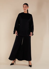 Flared Trousers Black