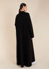 Front Zip Abaya Black