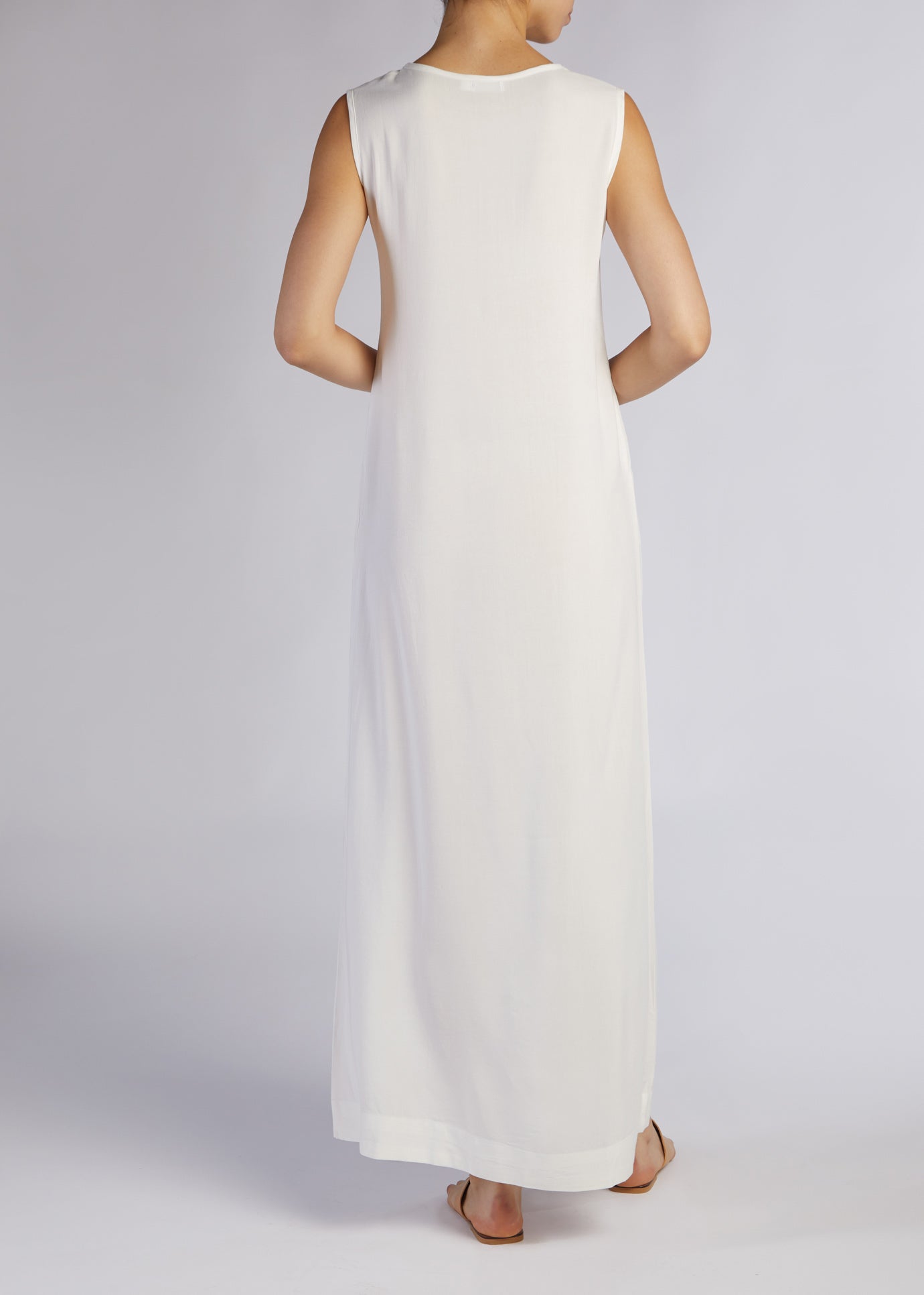 Full Slip Dress White Aab Full Slip Dress White Aab