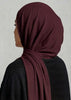 Premium Jersey Hijab Burgundy