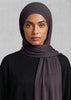 Premium Jersey Hijab Charcoal