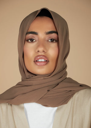 Greige Crepe Hijab