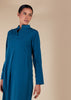 High Neck Midi Blue