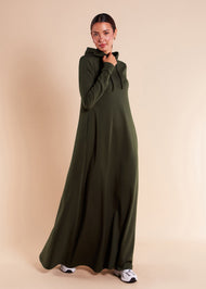 Hoody Abaya Khaki