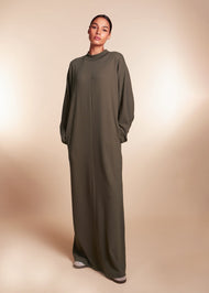 Knitted Abaya Khaki