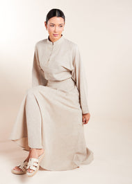 Linen Skirt Natural