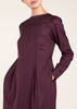 Skirted Abaya Plum