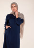 Crinkle Abaya Navy